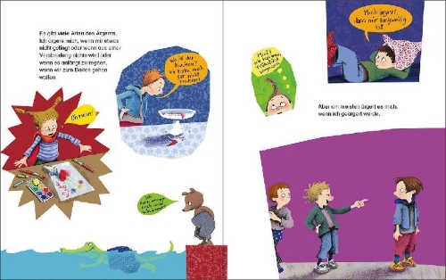 Buchcover und Innenansicht für das Buch: Wie ist das mit dem Ärgern?