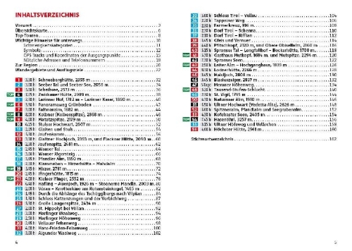 Buchcover und Innenansicht für das Buch: ROTHER Wanderführer Rund um Meran