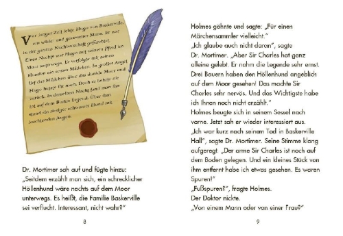 Buchcover und Innenansicht für das Buch: LESEZUG/Klassiker: Sherlock Holmes - Der Hund der Baskervilles