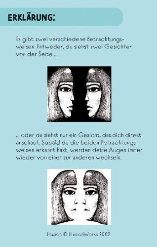 Buchcover und Innenansicht für das Buch: 50 Karten: Trau deinen Augen nicht!