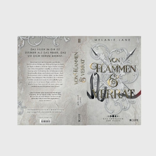 Buchcover und Innenansicht für das Buch: Von Flammen & Verrat (Die Geschichte der Anderswelt 2)