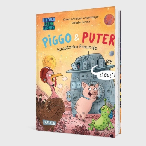 Buchcover und Innenansicht für das Buch: Piggo und Puter: Saustarke Freunde