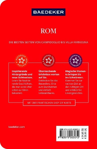 Buchcover und Innenansicht für das Buch: Baedeker Reiseführer Rom