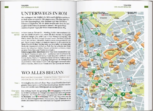 Buchcover und Innenansicht für das Buch: Baedeker Reiseführer Rom