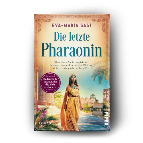 Buchcover und Innenansicht für das Buch: Die letzte Pharaonin