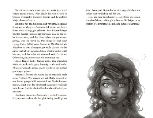 Buchcover und Innenansicht für das Buch: Jo & Jomoto - Akujos Rache