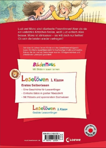 Buchcover und Innenansicht für das Buch: Leselöwen 1. Klasse - Beste Freundinnen halten zusammen