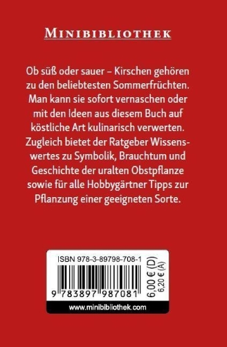 Buchcover und Innenansicht für das Buch: Kirschen