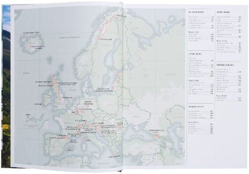 Buchcover und Innenansicht für das Buch: Wanderlust Europa