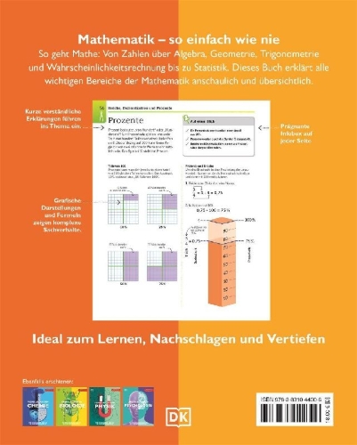 Buchcover und Innenansicht für das Buch: Visuelles Wissen. Mathematik