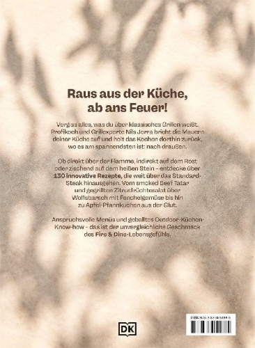 Buchcover und Innenansicht für das Buch: Fire & Dine