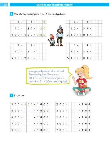 Buchcover und Innenansicht für das Buch: Klett Die Mathe-Helden Rechnen bis 1000 3. Klasse