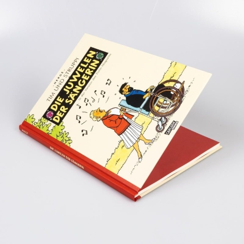 Buchcover und Innenansicht für das Buch: Les bijoux de la Castafiore