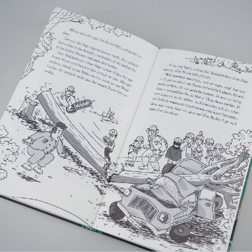 Buchcover und Innenansicht für das Buch: Ella ja kaverit menevät metsään (No. 14)