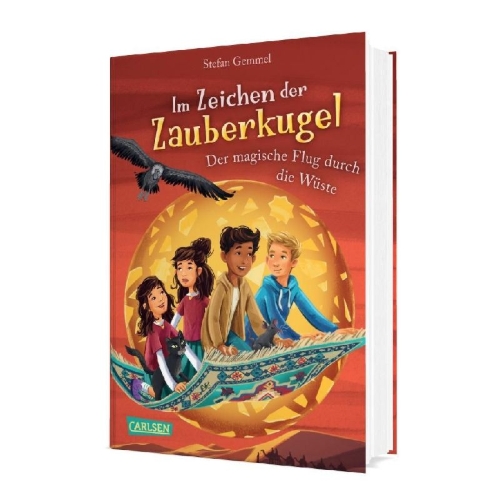Buchcover und Innenansicht für das Buch: Im Zeichen der Zauberkugel 8: Der magische Flug durch die Wüste