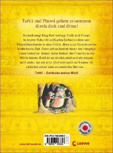 Buchcover und Innenansicht für das Buch: Tafiti und die Geisterhöhle (Band 15)