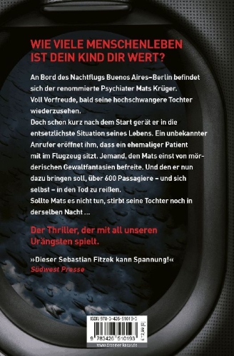 Buchcover und Innenansicht für das Buch: Flugangst 7A