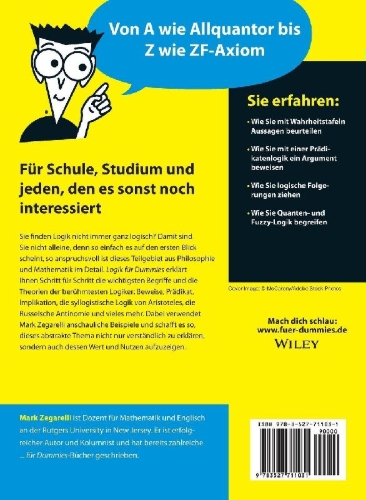 Buchcover und Innenansicht für das Buch: Logik für Dummies