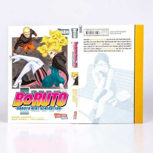 Buchcover und Innenansicht für das Buch: Boruto: Naruto next Generations