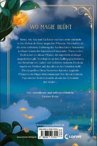 Buchcover und Innenansicht für das Buch: Flora Magica (Band 2) - Die Gabe der bösen Kräuter