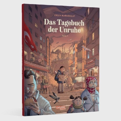 Buchcover und Innenansicht für das Buch: Das Tagebuch der Unruhe 1