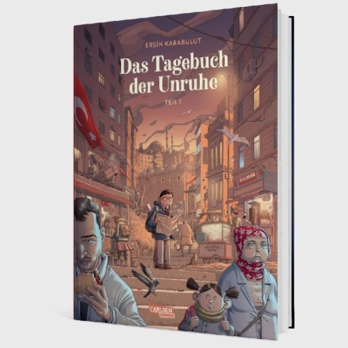 Buchcover und Innenansicht für das Buch: Das Tagebuch der Unruhe 1