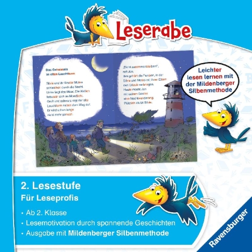 Buchcover und Innenansicht für das Buch: Spannende Krimigeschichten zum Mitraten - Leserabe 2. Klasse - Erstlesebuch für Kinder ab 7 Jahren