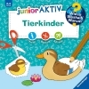 Buchcover und Innenansicht für das Buch: Wieso? Weshalb? Warum? junior AKTIV: Tierkinder
