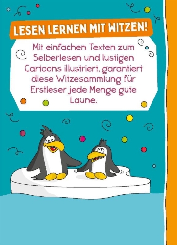 Buchcover und Innenansicht für das Buch: Witzebuch für Erstleser