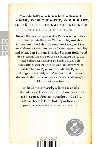 Buchcover und Innenansicht für das Buch: Against the Day