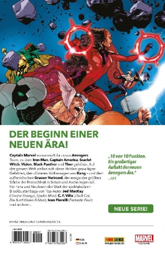 Buchcover und Innenansicht für das Buch: Timeless (2023) #1; Avengers (2023) #1-#6