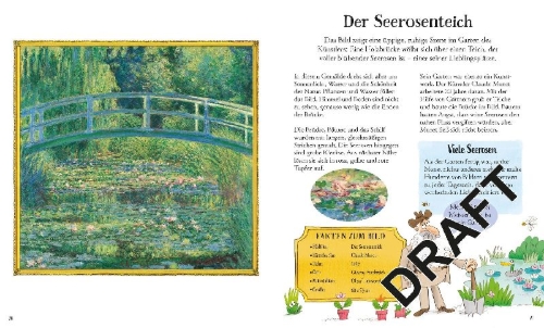 Buchcover und Innenansicht für das Buch: Puzzle & Buch: Berühmte Gemälde