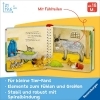 Buchcover und Innenansicht für das Buch: Mein erstes großes Tier-Fühlbuch