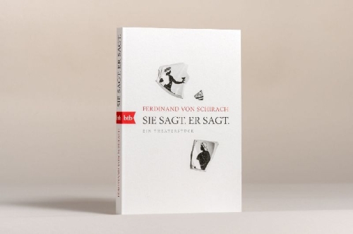 Buchcover und Innenansicht für das Buch: Sie sagt. Er sagt.