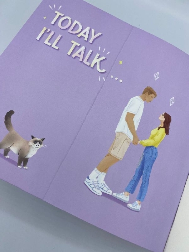 Buchcover und Innenansicht für das Buch: Today I'll Talk to Him (1)