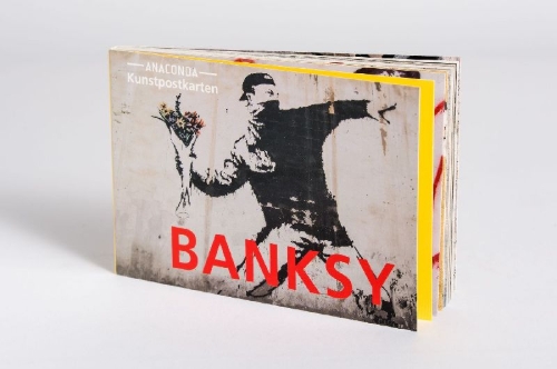 Buchcover und Innenansicht für das Buch: Postkarten-Set Banksy