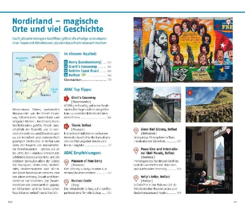Buchcover und Innenansicht für das Buch: ADAC Reiseführer plus Irland