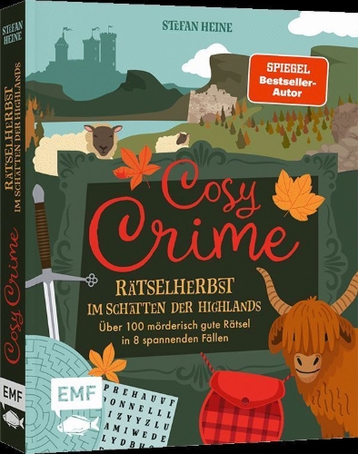 Buchcover und Innenansicht für das Buch: Cosy Crime - Rätselherbst im Schatten der Highlands