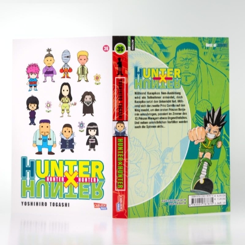 Buchcover und Innenansicht für das Buch: Hunter X Hunter