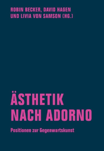 Buchcover und Innenansicht für das Buch: Ästhetik nach Adorno