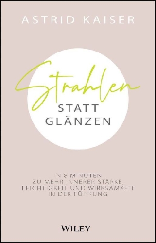 Buchcover und Innenansicht für das Buch: Strahlen statt Glänzen