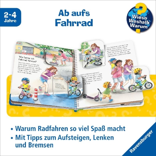 Buchcover und Innenansicht für das Buch: Wieso? Weshalb? Warum? junior, Band 80 - Mein erstes Fahrrad