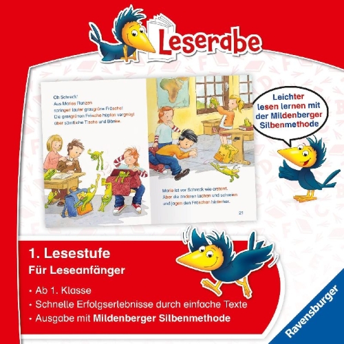 Buchcover und Innenansicht für das Buch: Leserabe - mit Mildenberger Silbenmethode - Der verhexte Schulranzen