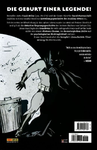 Buchcover und Innenansicht für das Buch: Batman: Das erste Jahr (Neuausgabe)