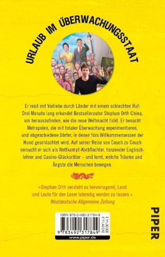 Buchcover und Innenansicht für das Buch: Couchsurfing in China