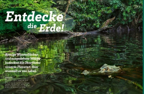 Buchcover und Innenansicht für das Buch: WAS IST WAS Die Erde. Unser einzigartiger Planet