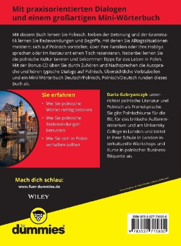 Buchcover und Innenansicht für das Buch: Polnisch für Dummies