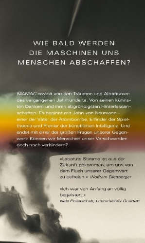 Buchcover und Innenansicht für das Buch: The MANIAC