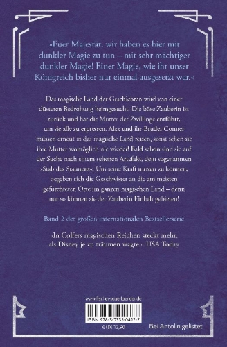 Buchcover und Innenansicht für das Buch: Land of Stories. The Enchantress Returns