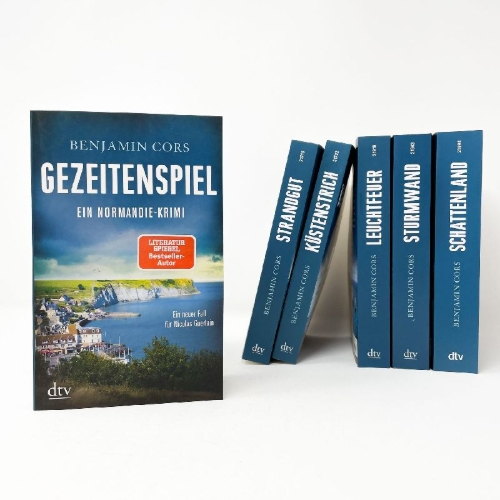 Buchcover und Innenansicht für das Buch: Gezeitenspiel